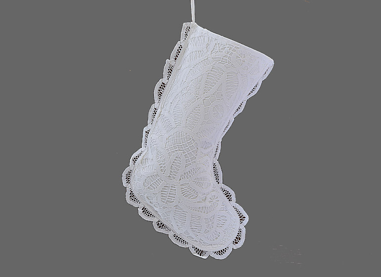 battenburg lace stocking