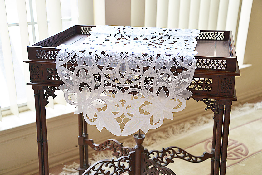Oval Christina Butterflies Crystal Table Runner